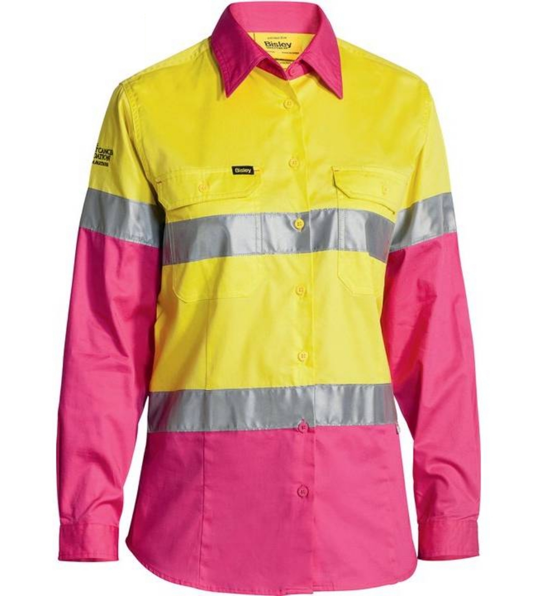 Picture of Bisley,Women's Taped Cool Lightweight Hi Vis - Long Sleeve